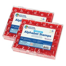 Learning Resources Lowercase Alphabet & Punctuation Stamps Set, 2 Sets