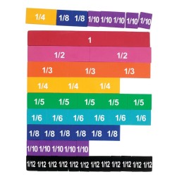 Learning Resources Soft Foam Magnetic Rainbow Fraction Tiles, Set of 51
