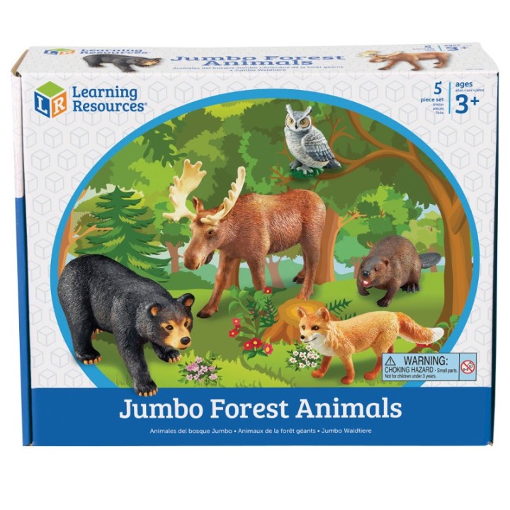 Learning Resources Jumbo Forest Animals, Set of 5