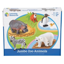 Learning Resources Jumbo Zoo Animals, Set of 5
