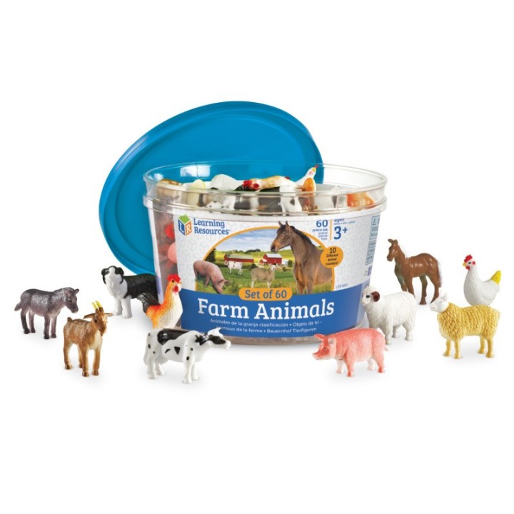 Learning Resources Farm Animal Counters, Set of 60