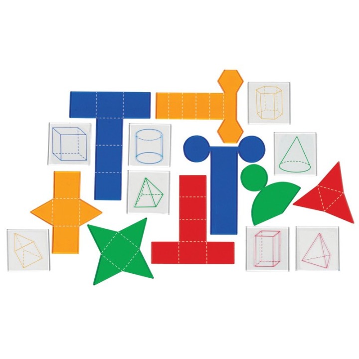Learning Resources Folding Geometric Shapes™ Combo Set, Pack of 32