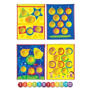 Learning Resources Smart Toss™ Colors, Shapes & Numbers Bean Bag Tossing Game