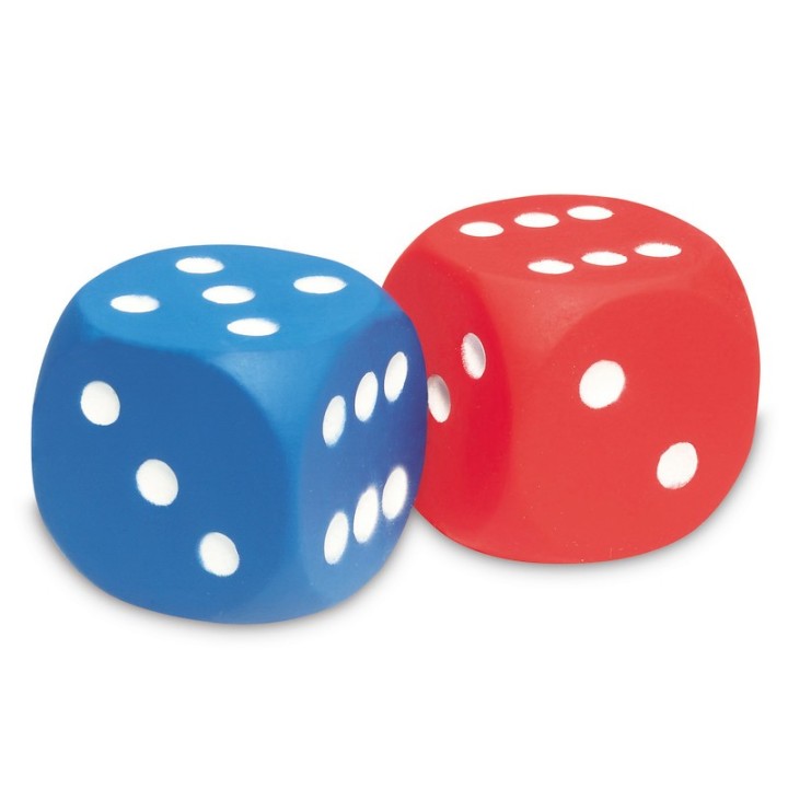 Learning Resources Foam Dice, Dot Dice, Set of 2