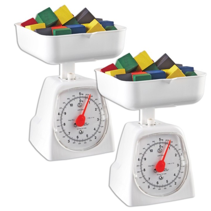 Learning Resources Platform Scale, 5 Kilogram/11 Pound Capacity, Pack of 2