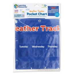 Learning Resources Weather Tracker Pocket Chart