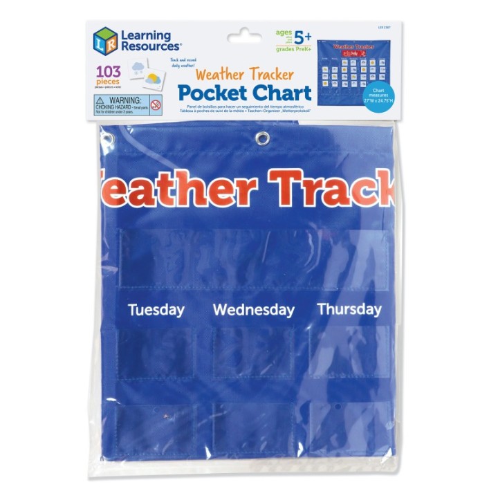 Learning Resources Weather Tracker Pocket Chart