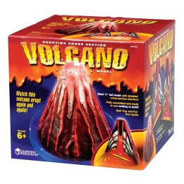 Learning Resources Erupting Cross-section Volcano Model