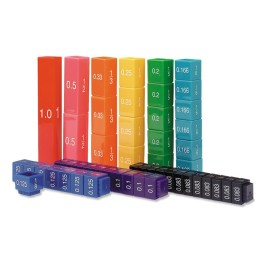 Learning Resources Fraction Tower® Equivalency Cube Set, Set of 51