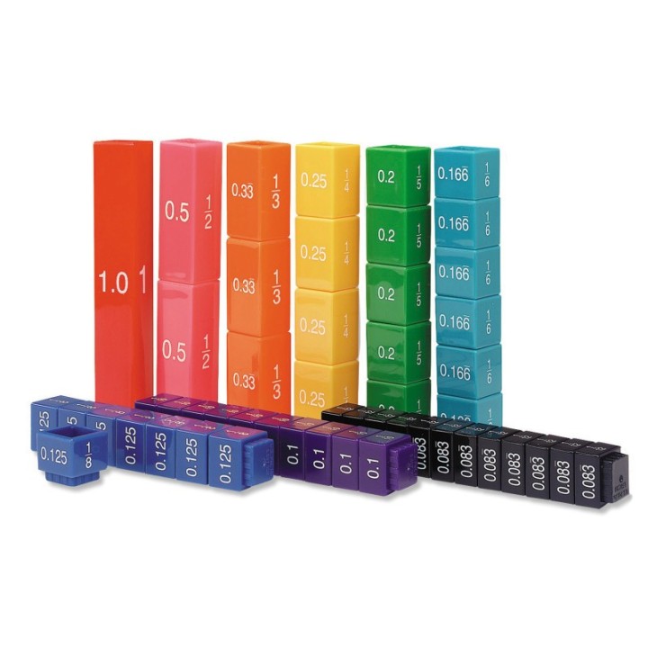 Learning Resources Fraction Tower® Equivalency Cube Set, Set of 51