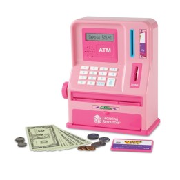 Learning Resources Pretend and Play® Teaching ATM Bank - Pink