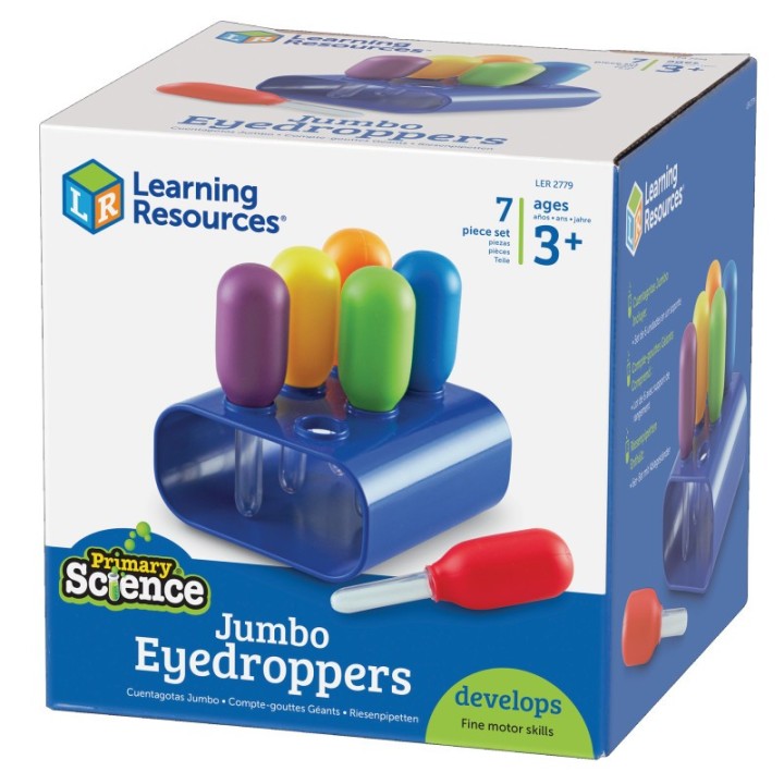 Learning Resources Primary Science Jumbo Eyedroppers with Stand