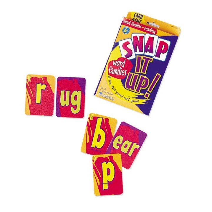Learning Resources Snap it Up!® Card Games, Phonics & Reading: Word Families