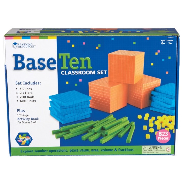 Learning Resources Brights!® Base Ten Classroom Set