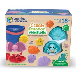 Learning Resources Ocean Emotion Seashells, 19 Pieces