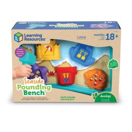 Learning Resources Seaside Pounding Bench Whack a Mole Game