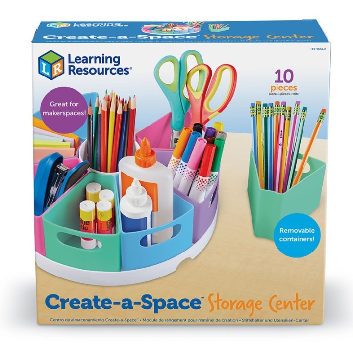 Learning Resources Create-A-Space™ Storage Center, Pastel