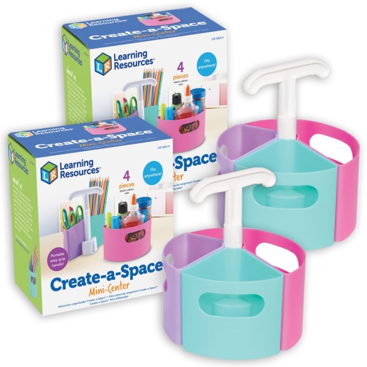 Learning Resources Create-A-Space™ Mini-Center Pastel, Pack of 2
