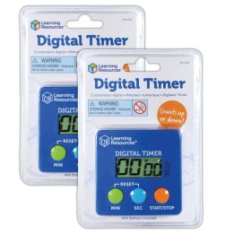 Learning Resources Digital Timer, Pack of 2