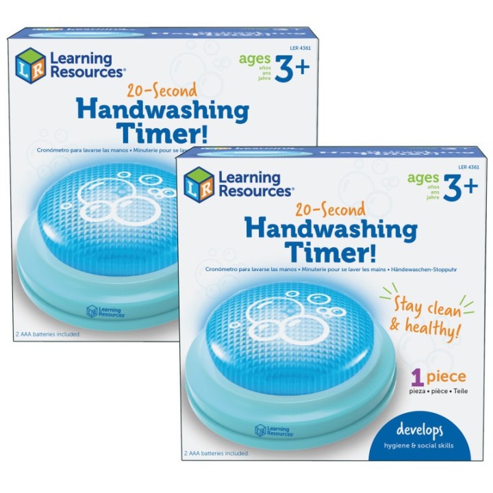 Learning Resources 20-Second Handwashing Timer, Pack of 2