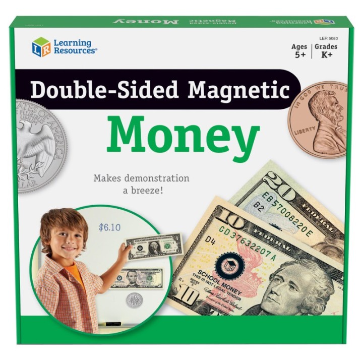 Learning Resources Double-Sided Magnetic Money Set