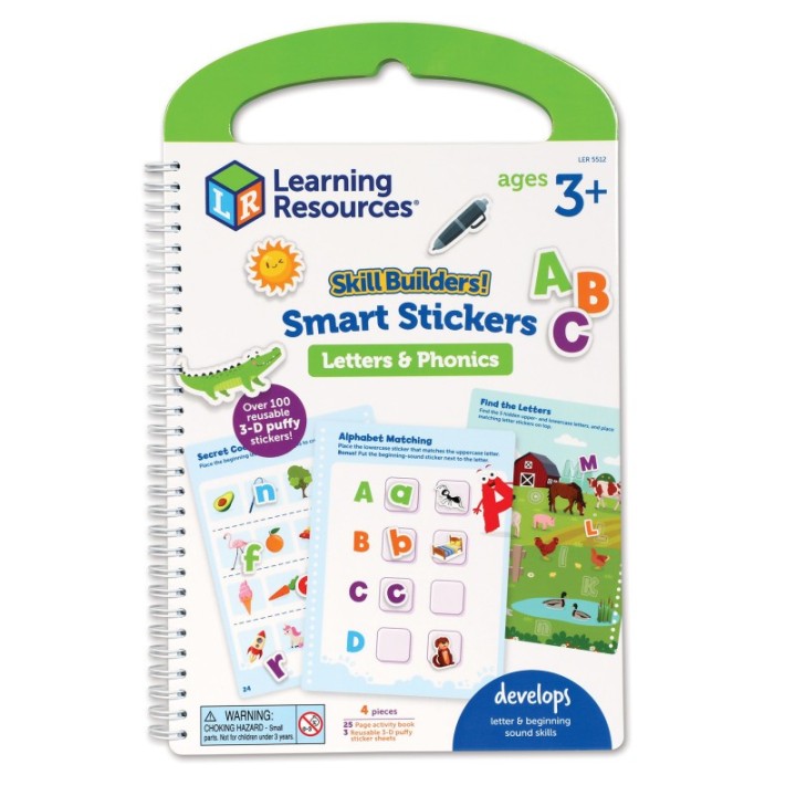 Learning Resources Skill Builders! Smart Stickers Letters & Phonics
