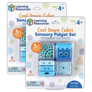 Learning Resources Cool Down Cubes Sensory Fidget Set, 2 Sets