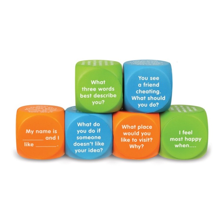 Learning Resources Let's Talk! Cubes, Set of 6