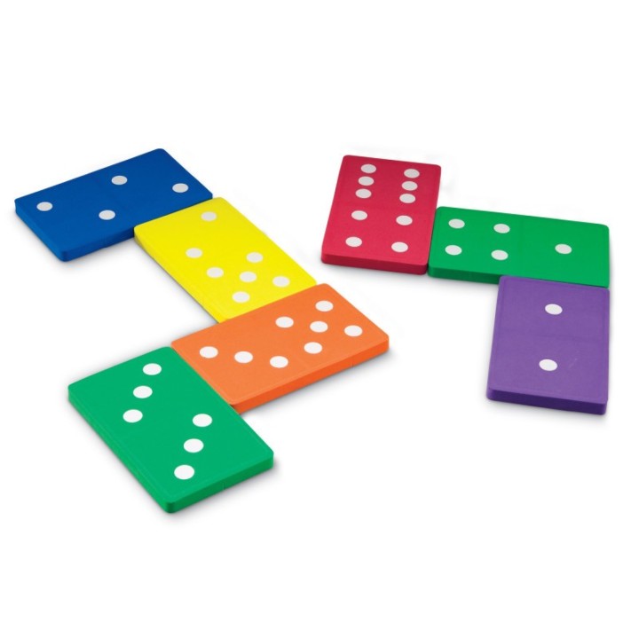 Learning Resources Jumbo Foam Dominoes, Set of 28