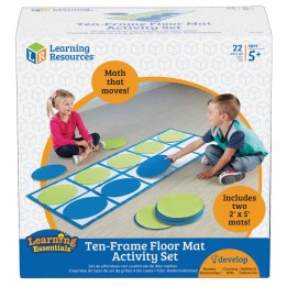 Learning Resources Ten-Frame Floor Mat Set Activity Set