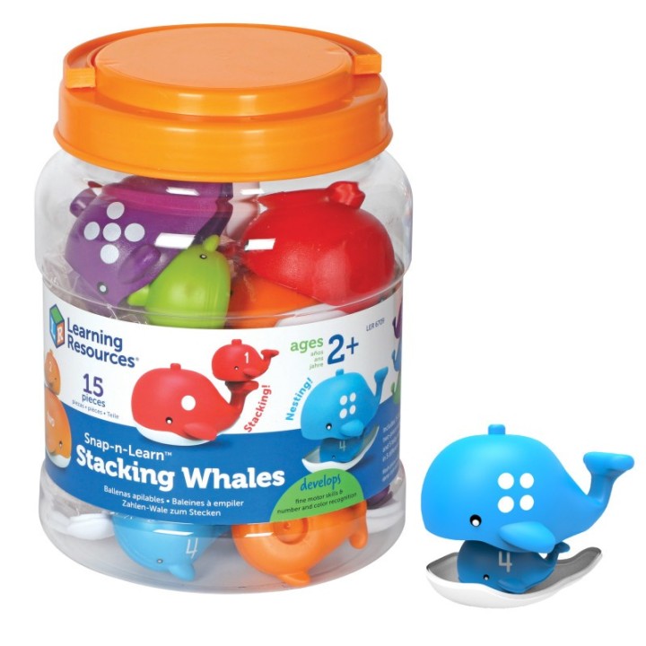 Learning Resources Snap-n-Learn™ Stacking Whales