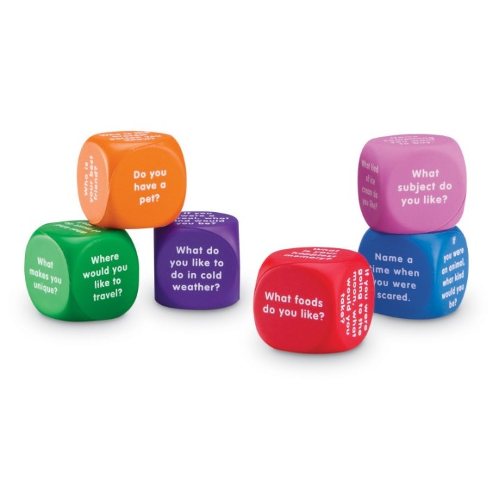 Learning Resources Conversation Cubes, 6 Per Set