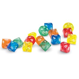 Learning Resources 10-Sided Dice in Dice, Pack of 72