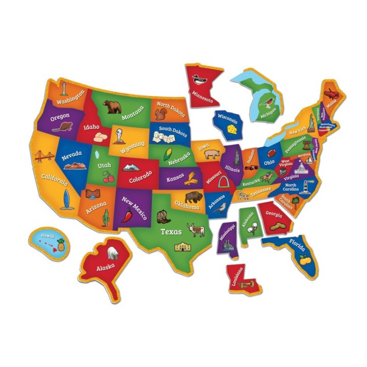 Learning Resources Magnetic U.S. Map Puzzle