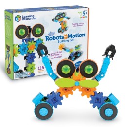 Learning Resources Gears! Gears! Gears!® Robots In Motion Building Set, 116 Pieces