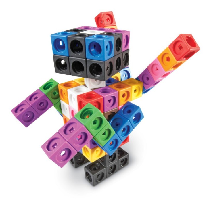 Learning Resources Mathlink® Cube Big Builders (200 Cubes + Build Guide)