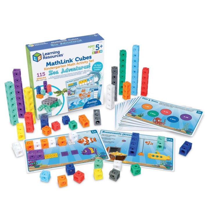 Learning Resources Mathlink® Cubes Kindergarten Math Activity Set: Sea Adventures!