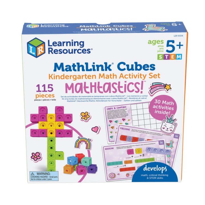 Learning Resources Mathlink® Cubes Kindergarten Math Activity Set: Mathatics!