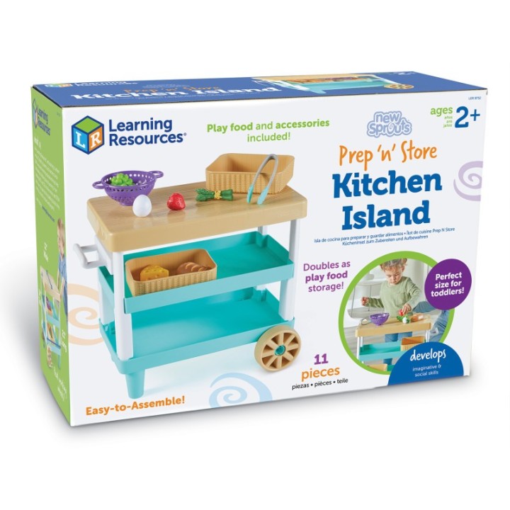 Learning Resources New Sprouts® Prep 'n' Store Play Kitchen Island