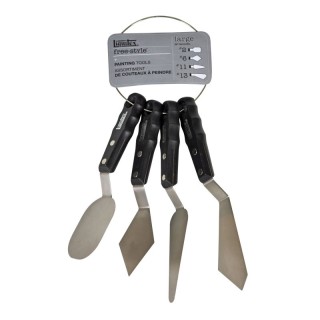 Liquitex Free-Style Large Scale Palette Knives, 4-Piece Ring Set