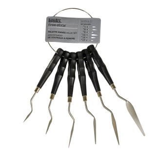 Liquitex Free-Style Traditional Palette Knives, 6-Piece Ring Set