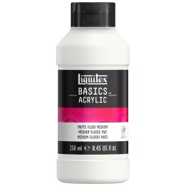 Liquitex BASICS Matte Fluid Medium, 250 mL Bottle