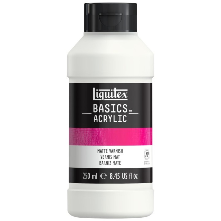 Liquitex BASICS Matte Varnish, 250 mL Bottle