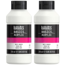 Liquitex BASICS Matte Varnish, 250 mL Bottle, Pack of 2