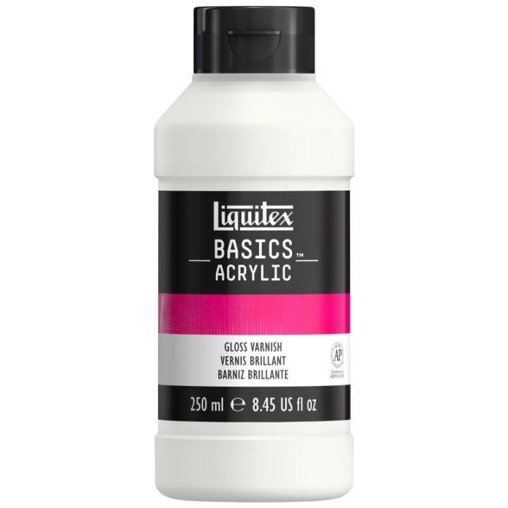 Liquitex BASICS Gloss Varnish, 250 mL Bottle