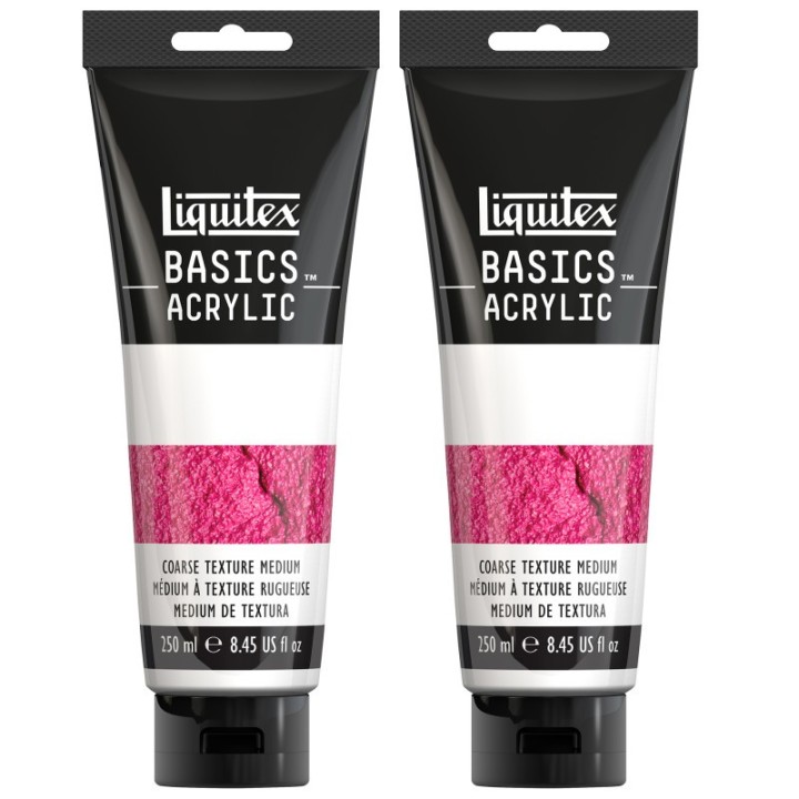 Liquitex BASICS Coarse Texture Gel, 250 mL Tube, Pack of 2