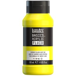 Liquitex BASICS Acrylic Fluid, 118 mL Bottle, Cadmium Yellow Light Hue