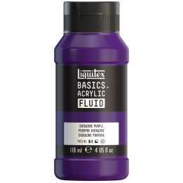 Liquitex BASICS Acrylic Fluid, 118 mL Bottle, Dioxazine Purple