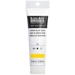 Liquitex Professional Heavy Body Acrylic Paint, 59 mL Tube, Cadmium Yellow Medium