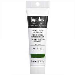 Liquitex Professional Heavy Body Acrylic Paint, 59 mL Tube, Hooker’s Green Hue Permanent